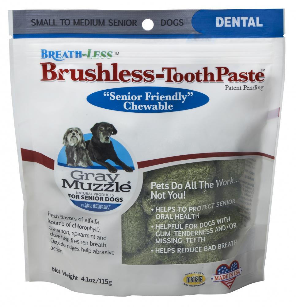Ark Naturals Gray Muzzle BREATH-LESS Brushless Toothpaste for
