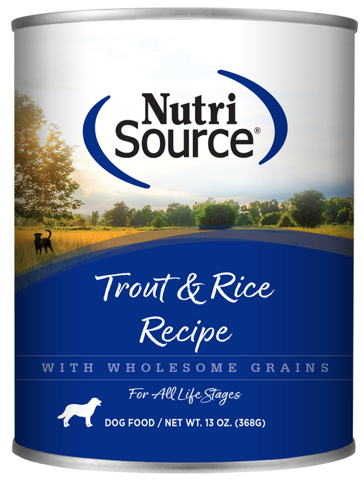 NutriSource® Trout & Rice Recipe Healthy Wet Dog Food