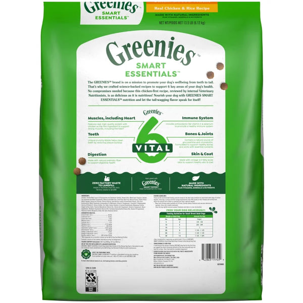 Greenies Smart Essentials Small Breed Adult Protein Dry Dog Food Real Chicken & Rice