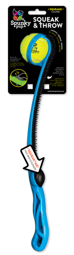 Spunky Pup Squeak & Throw Ball Launcher