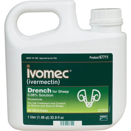 Merial Ivomec Sheep Drench Broad-spectrum Nada Approved Sheep Dewormer 1 Liter (1 Liter)
