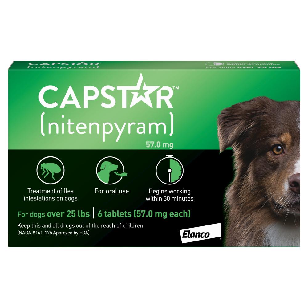Capstar Oral Flea Treatment for Large Dogs Tablets 6 count