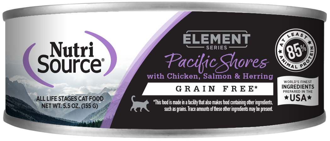 NutriSource® Pacific Shores Grain Free Chicken, Salmon & Herring Blend Canned Cat Food