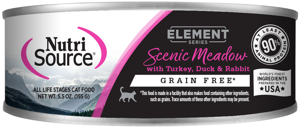 NutriSource® Scenic Meadow Grain Free Turkey, Duck & Rabbit Blend Canned Cat Food