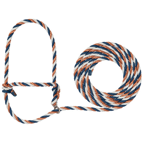 Weaver Breaking Halter (Copper/Navy/White)