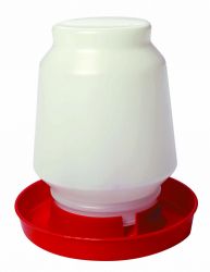 Little Giant 1 Gallon Complete Plastic Poultry Fount (Red)
