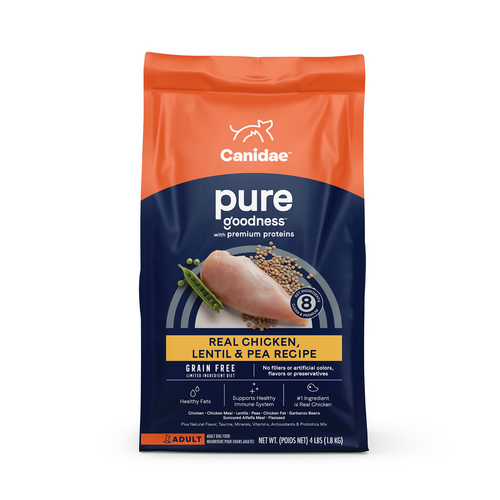 Canidae Pure Real Chicken, Lentil & Pea Recipe Dog Food (24 Lb.)