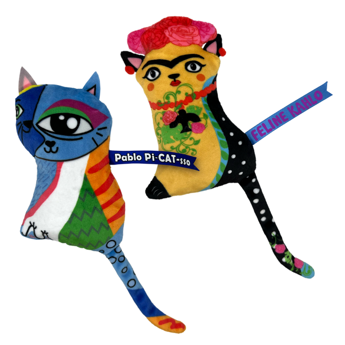 KONG Artz Kahlo / Dali Catnip Cat Toy 2 Pack (One Size)