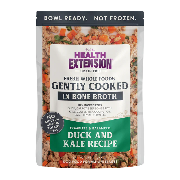 Health Extension Gently Cooked Duck and Kale  Recipe for Dogs