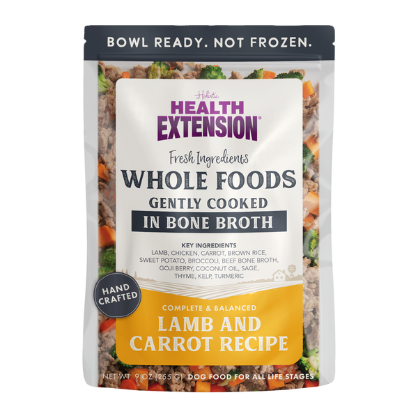 Health Extension Gently Cooked Lamb And Carrot Recipe for Dogs (9 oz Pouch)