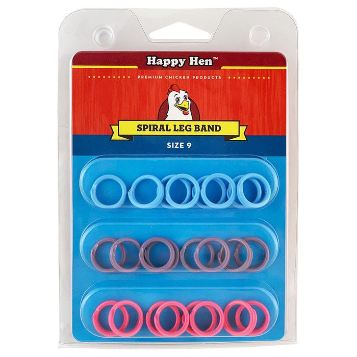 Happy Hen Treats Spiral Leg Band (Size 11 / 24 Pack)