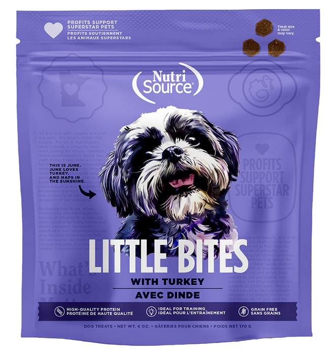 NutriSource Grain Free Turkey Little Bites Dog Treats