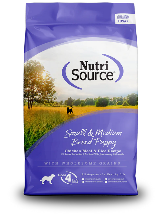 NutriSource Small & Medium Breed Puppy Healthy Puppy Food for Small & Medium Breeds