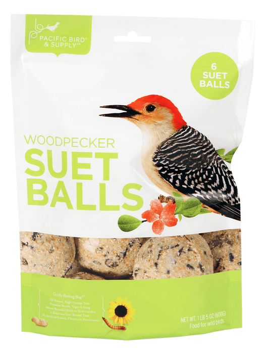 Pacific Bird Woodpecker Suet Balls (12 Pack)