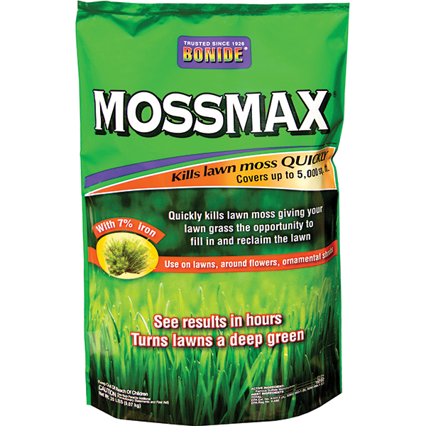 BONIDE MOSSMAX LAWN GRANULES 5M (20 lbs)