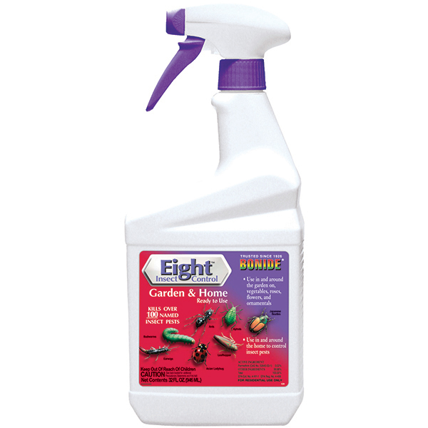 BONIDE EIGHT INSECT CONTROL GARDEN & HOME READY TO USE SPRAY 1 QT (2.33 lbs)