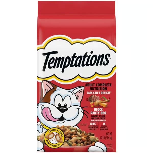 Temptations Block Party BBQ Flavor Dry Cat Food