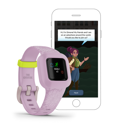 Garmin vívofit jr. 3, Lilac Floral