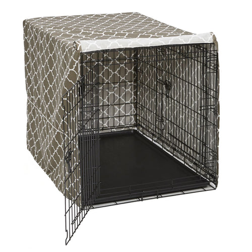 MidWest Homes For Pets 42 QuietTime Defender Brown Covella Crate Cover