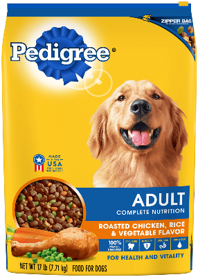Pedigree Adult Complete Nutrition Roasted Chicken, Rice and Vegetable  Flavor Dry Dog Food - New Era, MI - Montague, MI