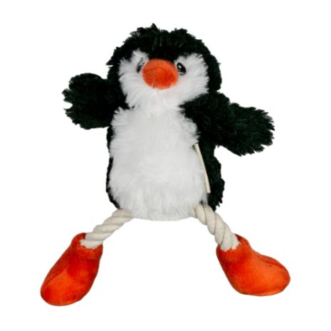 Tall Tails Penguin Pull-Through Rope Tug Dog Toy