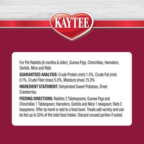 Kaytee Natural Snack Cranberry Sweet Potato
