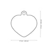 MyFamily Hushtag Collection  Aluminium Pink Heart With Pink Rubber ID Tag