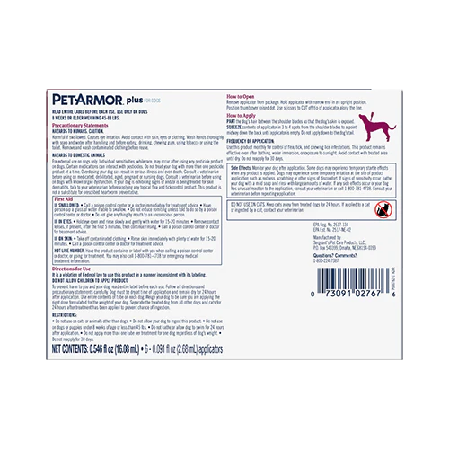 PetArmor® Plus Flea & Tick Topical for Dogs