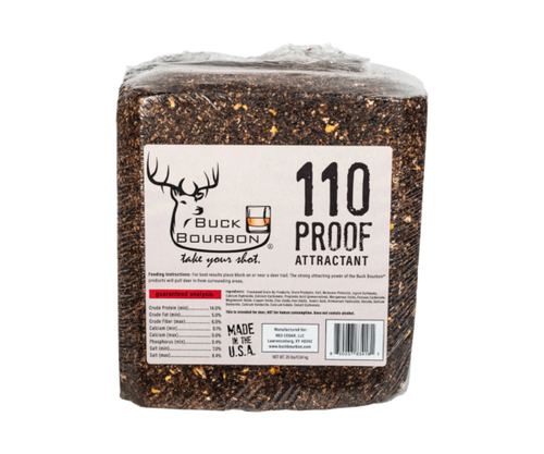 Buck Bourbon 110 Proof Deer Attractant Block