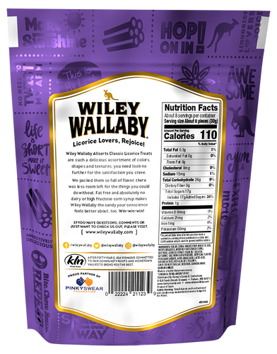 Wiley Wallaby Allsorts Licorice Assorted Candies