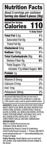 Wiley Wallaby Allsorts Licorice Assorted Candies