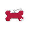 MyFamily Basic Handmade Big Red Bone ID Tag