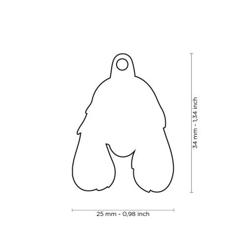 MyFamily Friends Black and White Cocker ID Tag