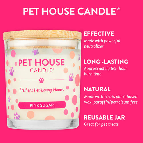 Pet House Pink Sugar Candle