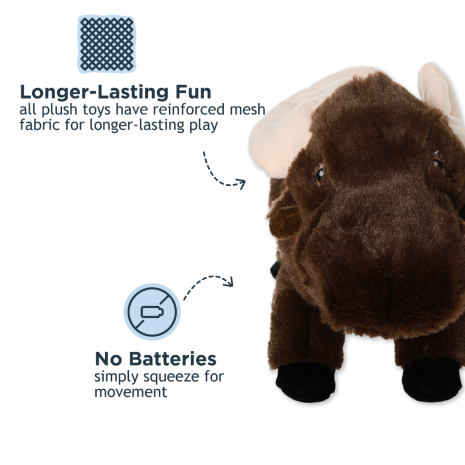 Tall Tails Animated Moose Dog Toy