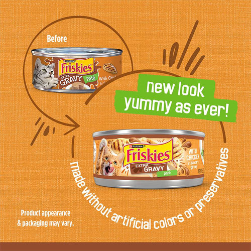 Friskies Extra Gravy Paté With Chicken In Savory Gravy Wet Cat Food