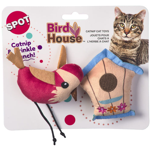 Ethical Pet Spot Birds and Homes 2 Pack Assorted Cat Toy