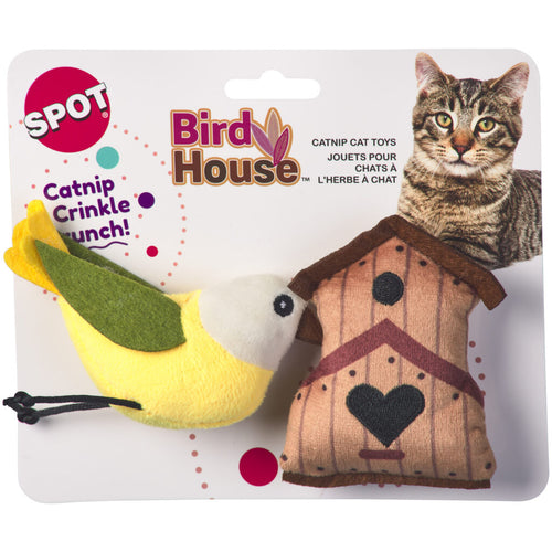 Ethical Pet Spot Birds and Homes 2 Pack Assorted Cat Toy