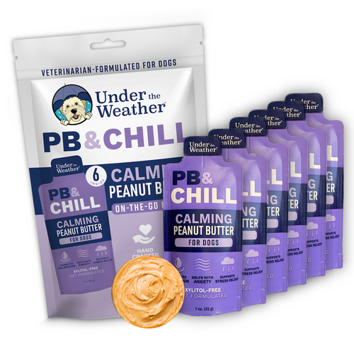 Under the Weather Pet PB&CHILL® Calming Peanut Butter For Dogs - 6 Packets