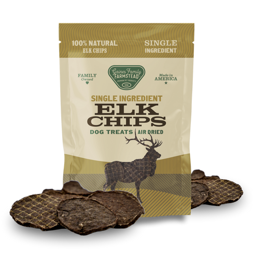 Gaines Family Farmstead Elk Chips Dog Treats