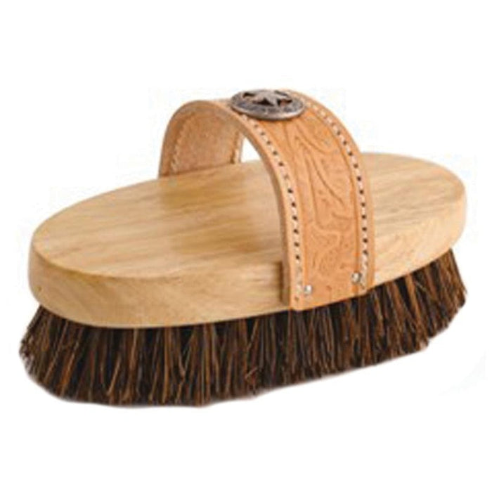 Legends Cowboy Western-Style Oval Mud Brush (7.5 INCH, TAN)