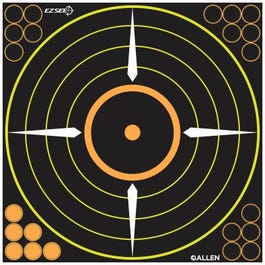 EZ See Bullseye Target, Round, Adhesive, 12-In., 5-Pk.