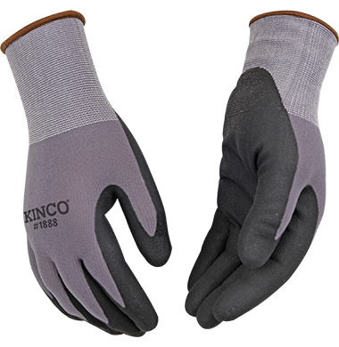 Kinco Nylon Knit Shell & Micro-Foam Nitrile Palm Medium