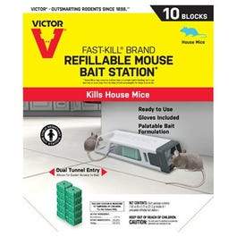 Mouse Bait Station, Refillable, 10-Ct.