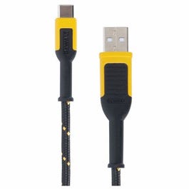 Braided USB-A To USB-C Cable, 4-Ft.