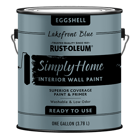 Rust-Oleum® Simply Home® Interior Wall Paint  Eggshell Lakefront Blue