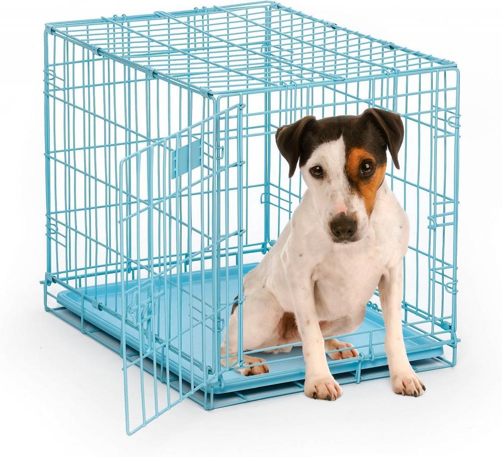 Midwest iCrate Single Door Blue Dog Crate Tri County Feed Service