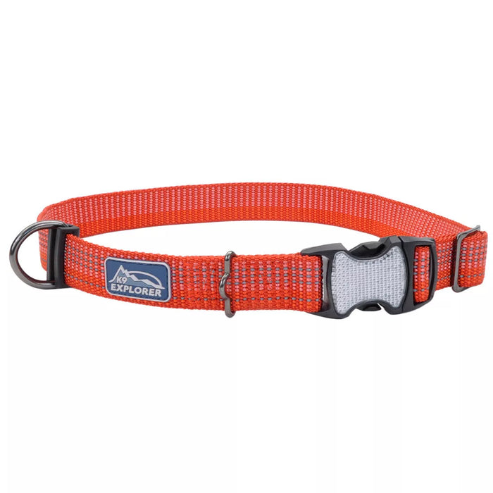 Coastal Pet Products K9 Explorer Brights Reflective Adjustable Dog Collar Canyon 5/8" x 8"-12"