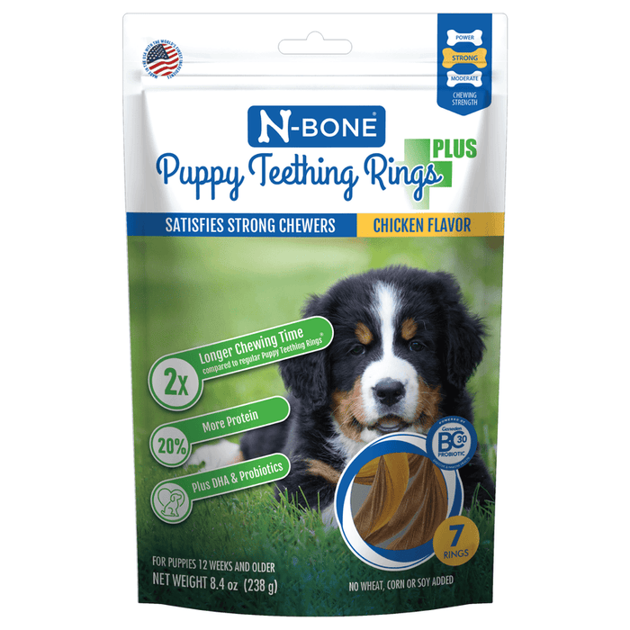 N-Bone® Puppy Teething Rings Plus Chicken Flavor