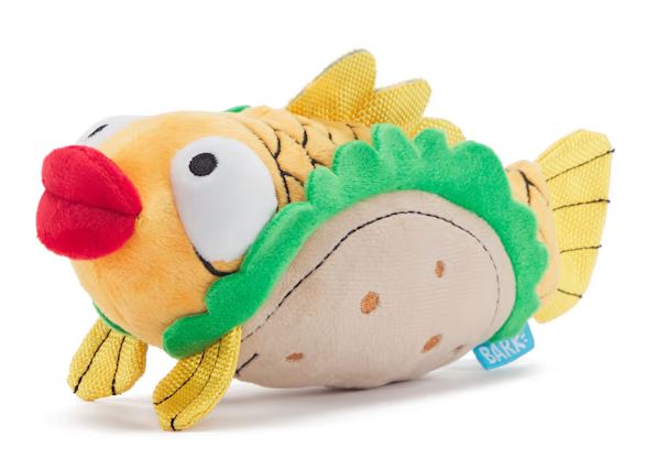 BARK Ernesto the Fish Taco Plush Dog Toy